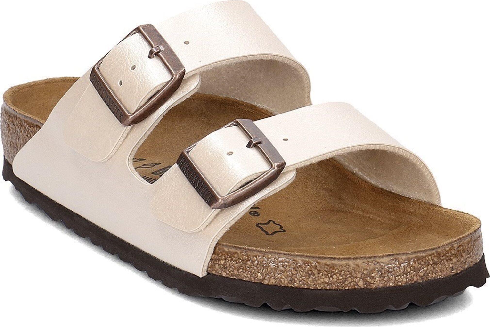 Birkenstock Arizona Bs in Perlmuttweiß | Regular Fit – 5.5 UK - 39 EU - 8/8.5 US / Pearl White 1009920