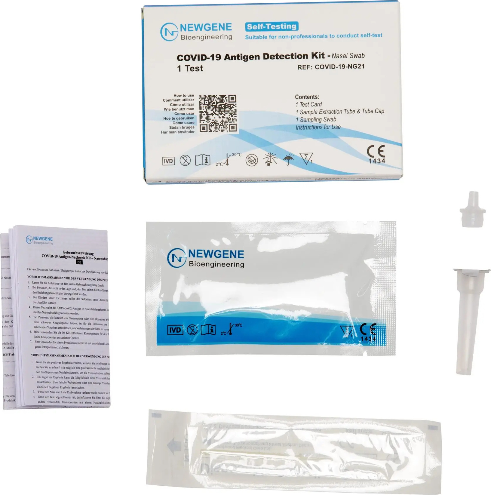 NewGene Covid-19 Antigen-Nachweis-Kit Selbsttest Nase 1 St 17902942