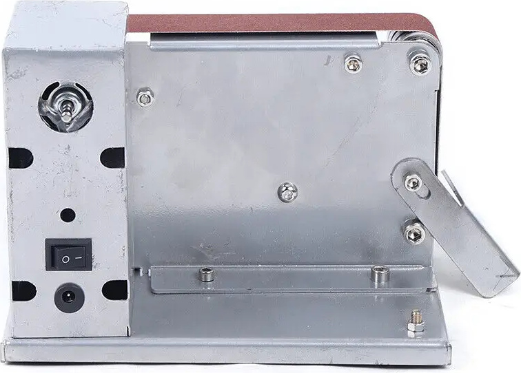 Mini elektrická pásová brúska, voľnobežné otáčky 4500 ~ 9000 ot/min, puzdro z hliníkovej zliatiny, BIELA