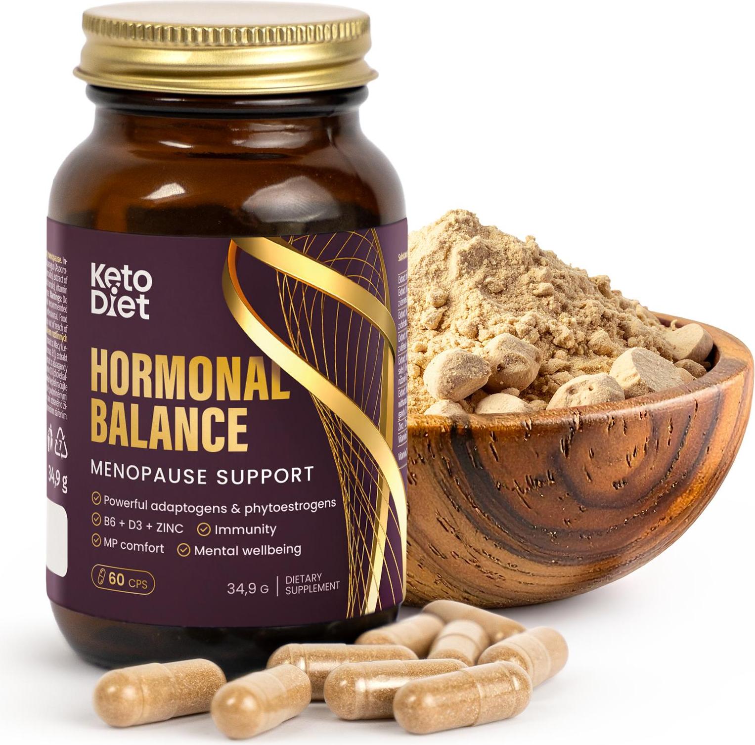 KetoDiet Hormonal Balance – Unterstützung in den Wechseljahren (60 Kapseln)