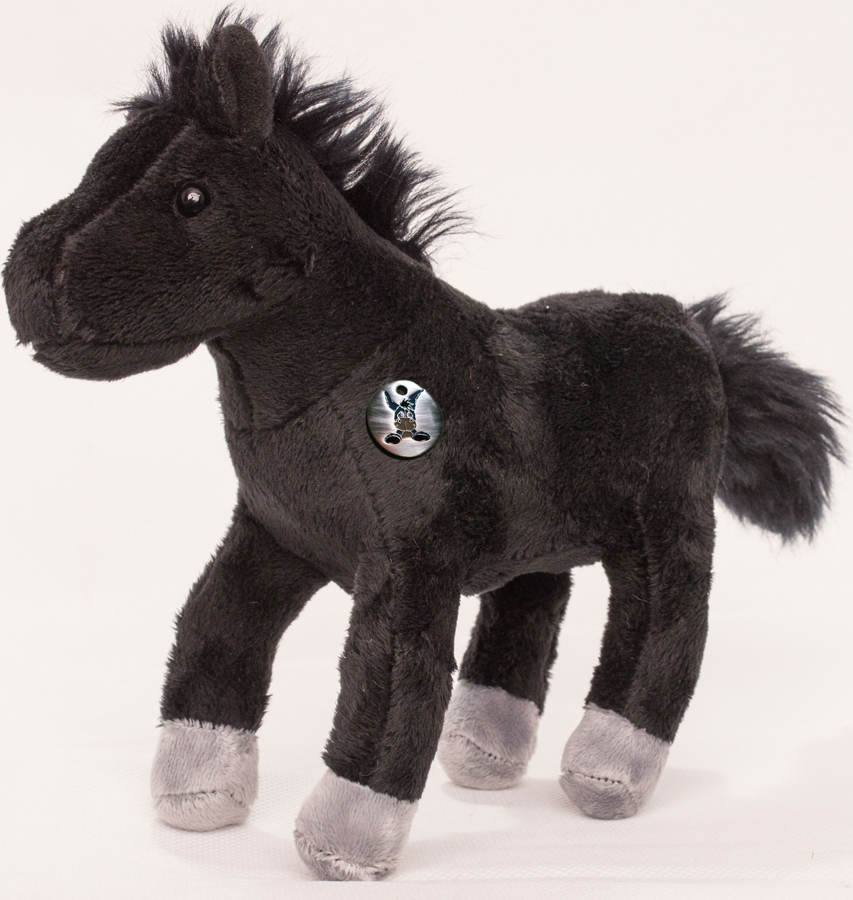 Kuscheltiere*biz Pferd Pony Kuscheltier schwarz stehend Plüschtier Pferdchen ONYX KT531504