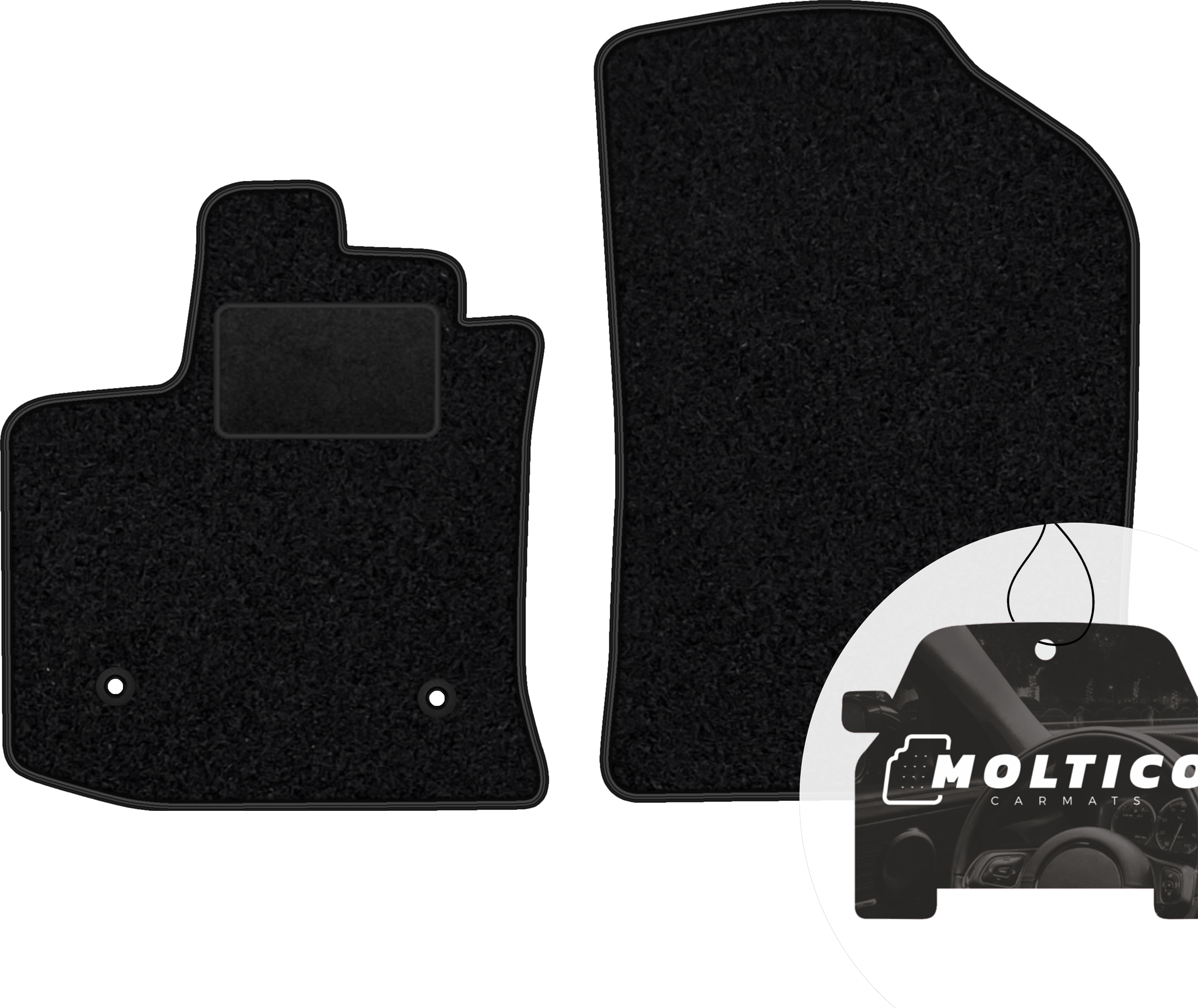 MOTOS Basic Tappetini auto Velours per auto destinato a Opel Corsa C 2000-2006 - Basic, Materiale, Blu tappetino auto - Provate un nuovo comfort di guida con un set di tappetini in