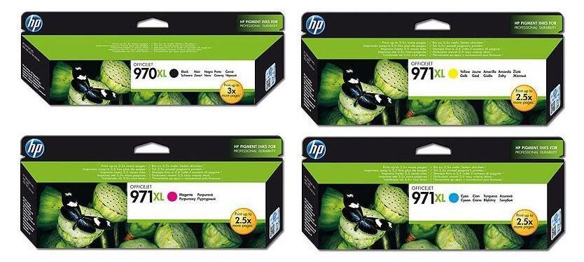 HP Original 970XL/971XL Druckerpatronen Multipack schwarz, cyan, magenta, gelb OPCN625AE
