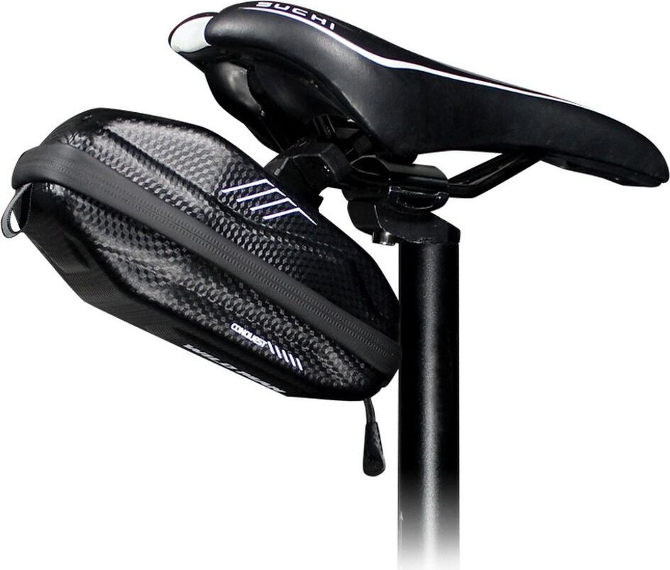 WildmanT Wildman Sattel-Fahrradtasche Sattel Tasche 0,8L Wasserdicht mit Reißverschluss E-Bike E7S Wildman Sattel E7S
