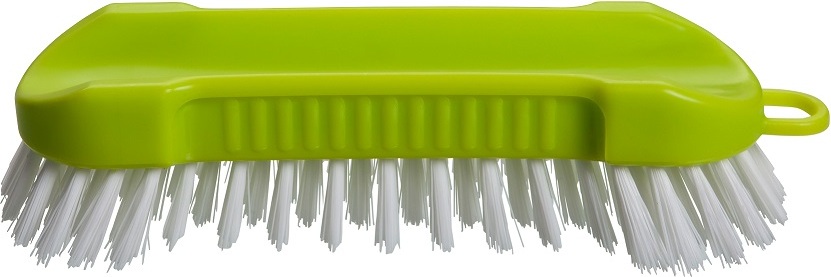 haug buersten haug bürsten - Scheuerbürste rund Lime - Optimale Handbürste zum Putzen und Scheuern - 58026