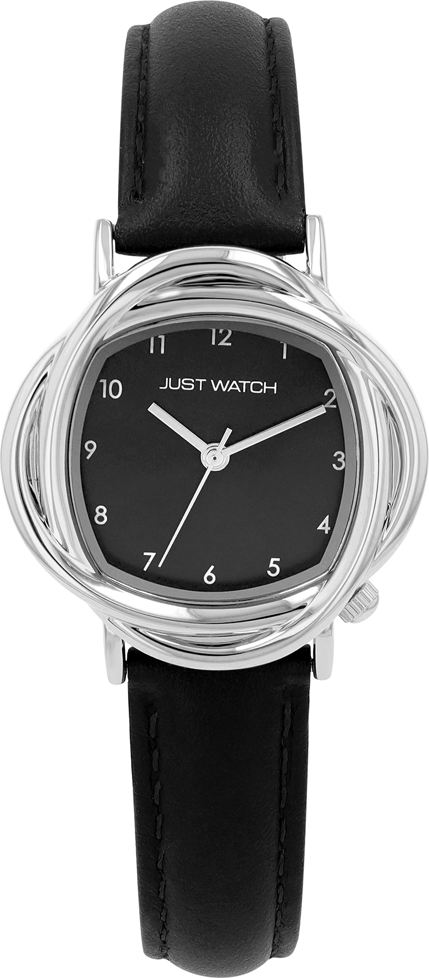 Just Watch Damenuhr "Antoni" mit Lederband, kurviges Gehäuse