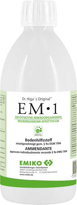 EMIKO EM1 500ml Original mit EM Effektive Mikroorganismen Bodenhilfsstoff