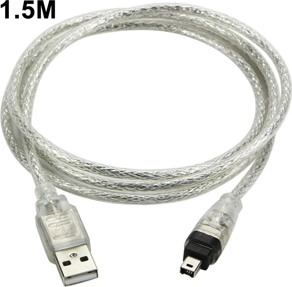 Mmgoqqt Kabel USB-Stecker auf Firewire-Stecker auf Mini 4-Pin auf Firewire-Adapter für Peripheriegeräte, die nur mit diesem Adaptertyp kompatibel sind Kau-QY-LA-ZL-20241127-3014