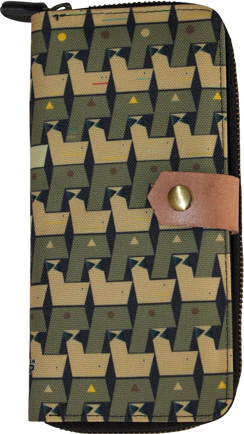 Freak Scene 70s Up große Geldbörse Zip around - Muster 05 - Geldbeutel K-064-05-05