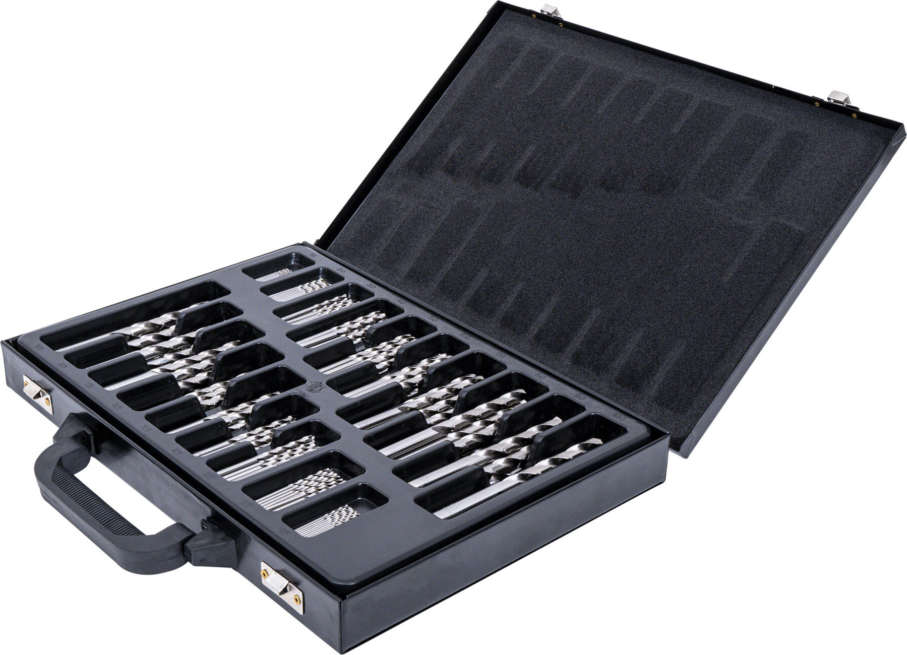 STIER Spiralbohrer Set HSS-G, 170-teilig, hochwertiger Metallbohrer und Stahlbohrer Satz, präzise geschliffen, inklusive praktischem Transportkoffer, nach DIN 338, ideal für vielfältige Bohrarbeiten 902556