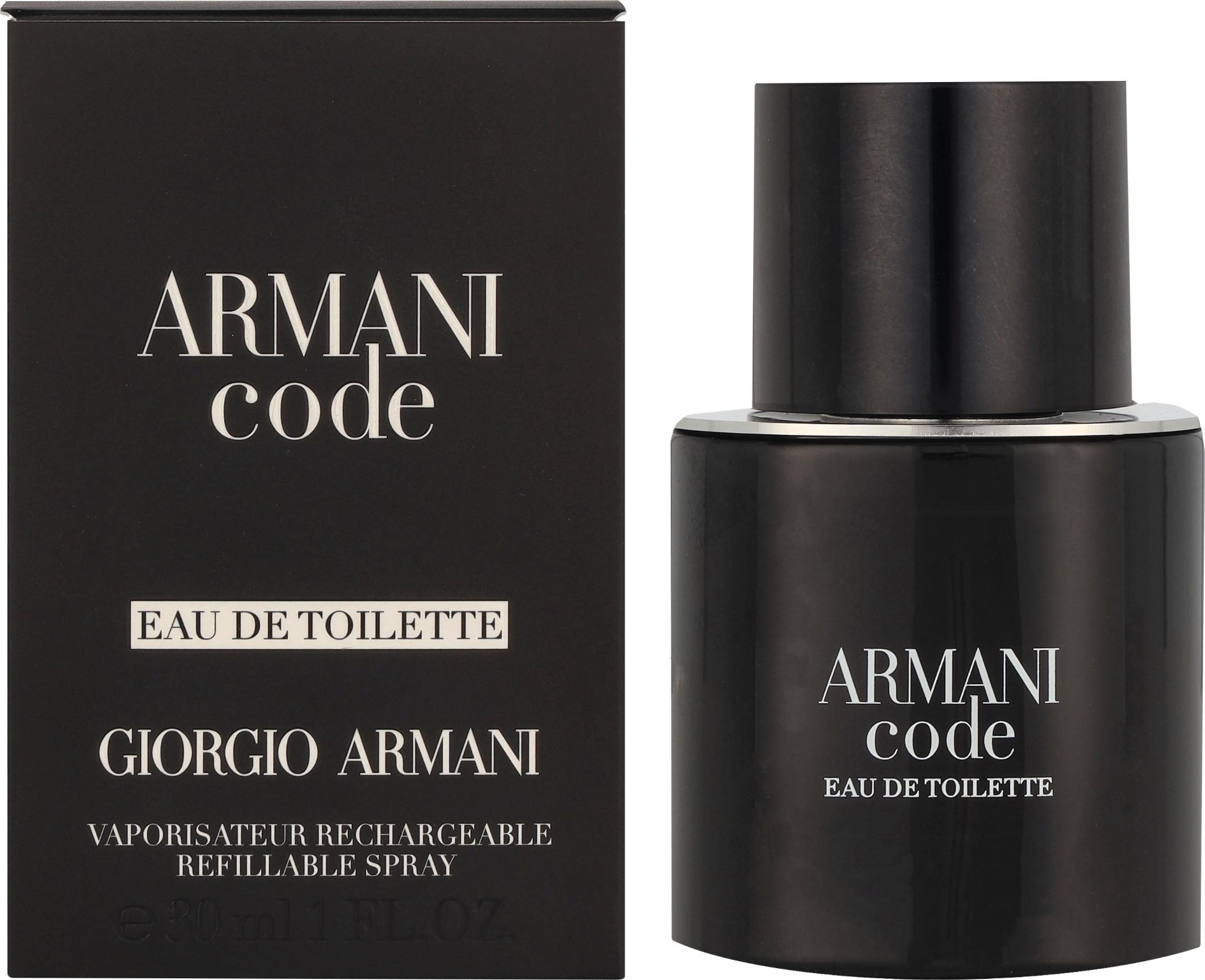 Armani Code toaletná voda pánska 30 ml plniteľný flakón
