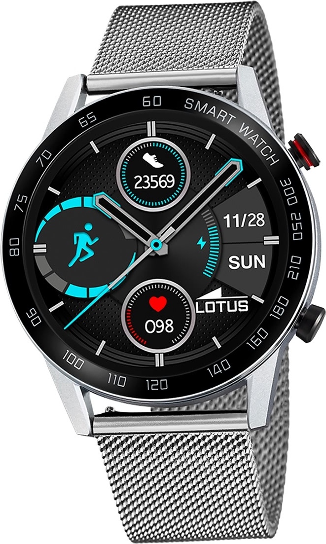 Pánske hodinky Lotus Smartwatch Smartwatch z nehrdzavejúcej ocele strieborné D2UL50017/1