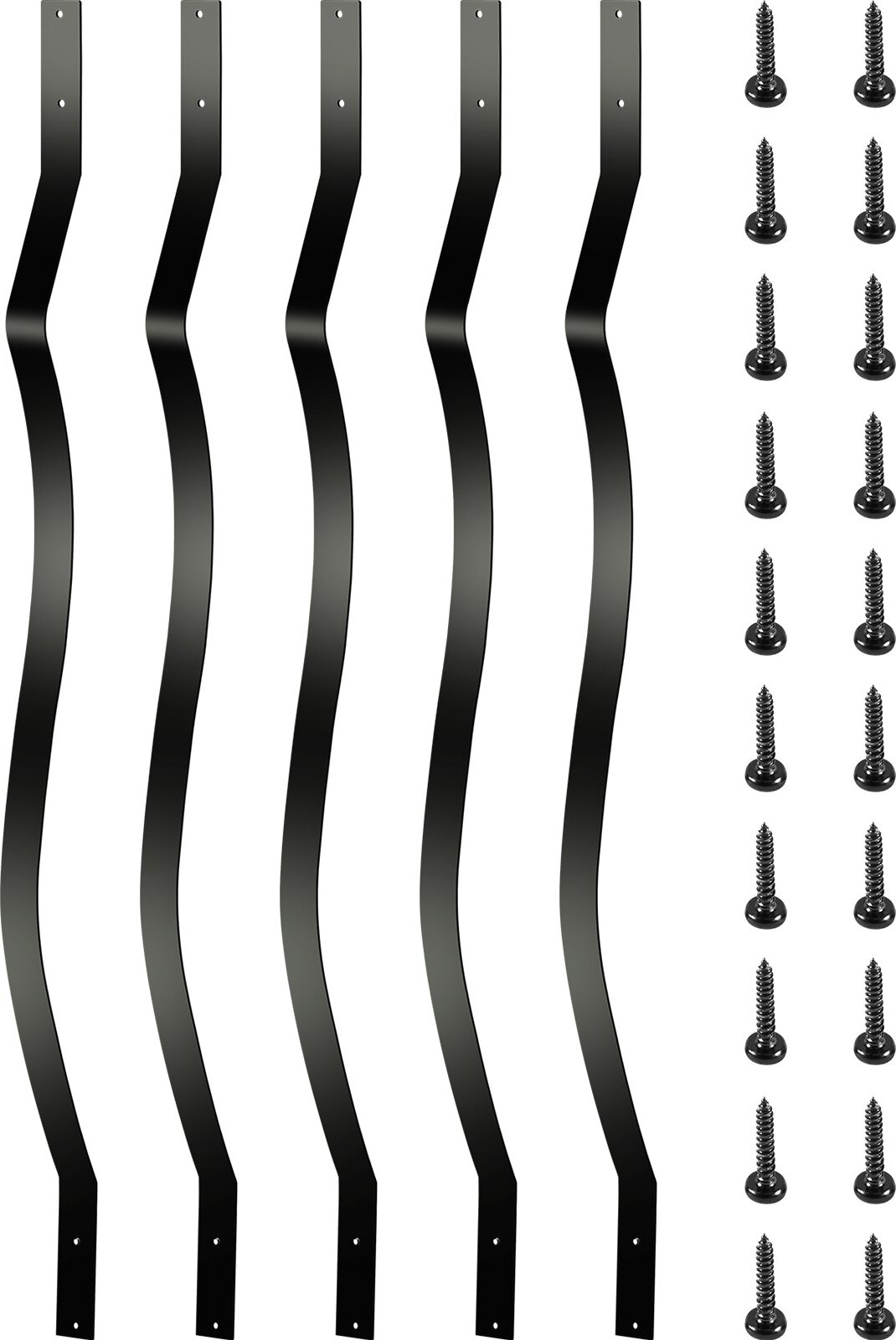 Zerbaco 51 Stk. Terrassenbaluster Terrassenspindeln 82,3 cm Treppengeländer Eisen