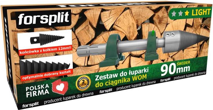 forsplit 90-mm-Schneckenspalter für Traktor / Bausatz ZW2U-090K2