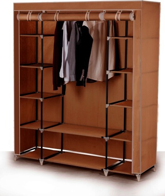 Kondela Kleiderschrank Veranstalter Metin - Braun