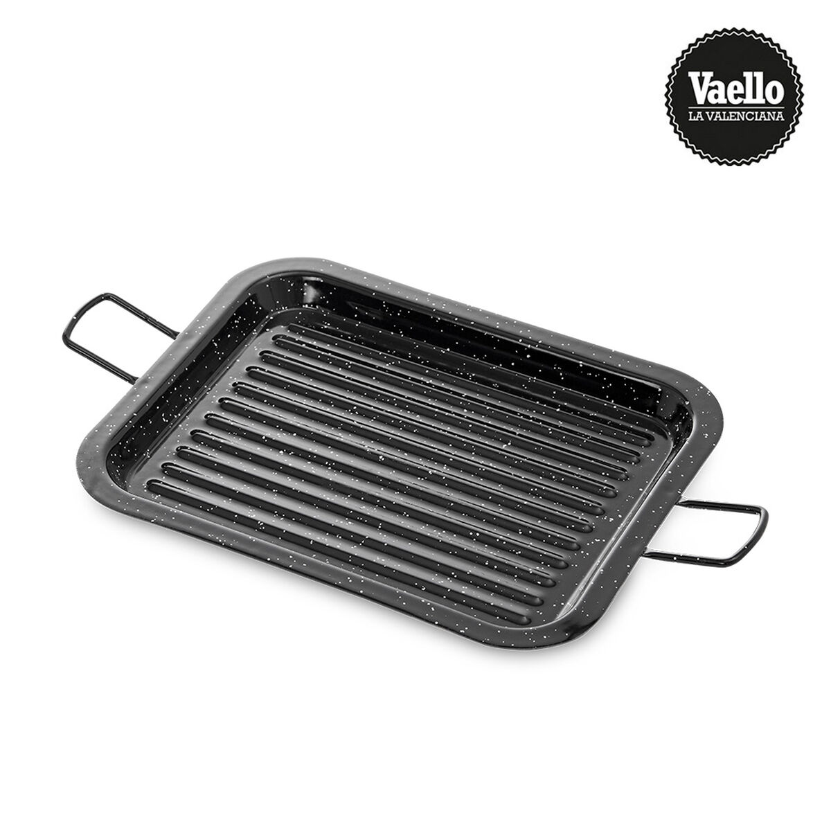 Emailierter rechteckiger Grill 31x25cm. Vaello 75462