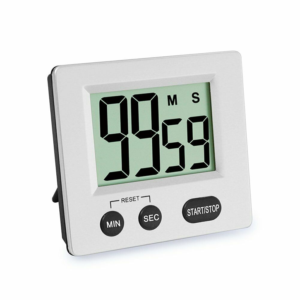 Großer Digitaler LCD-Küchen-Eierkoch-Timer Countdown-Uhr Stoppuhr-Alarm 
