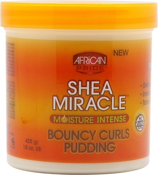 African Pride Shea Miracle Curl Styling Custard 340ml, Krém na vlasy, Unisex, Kučeravé vlasy, 340 ml, Hydratačný, Vyhladenie, Hrniec
