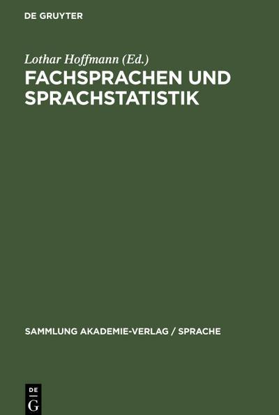 De Gruyter, Mercury Learning And Information Fachsprachen und Sprachstatistik