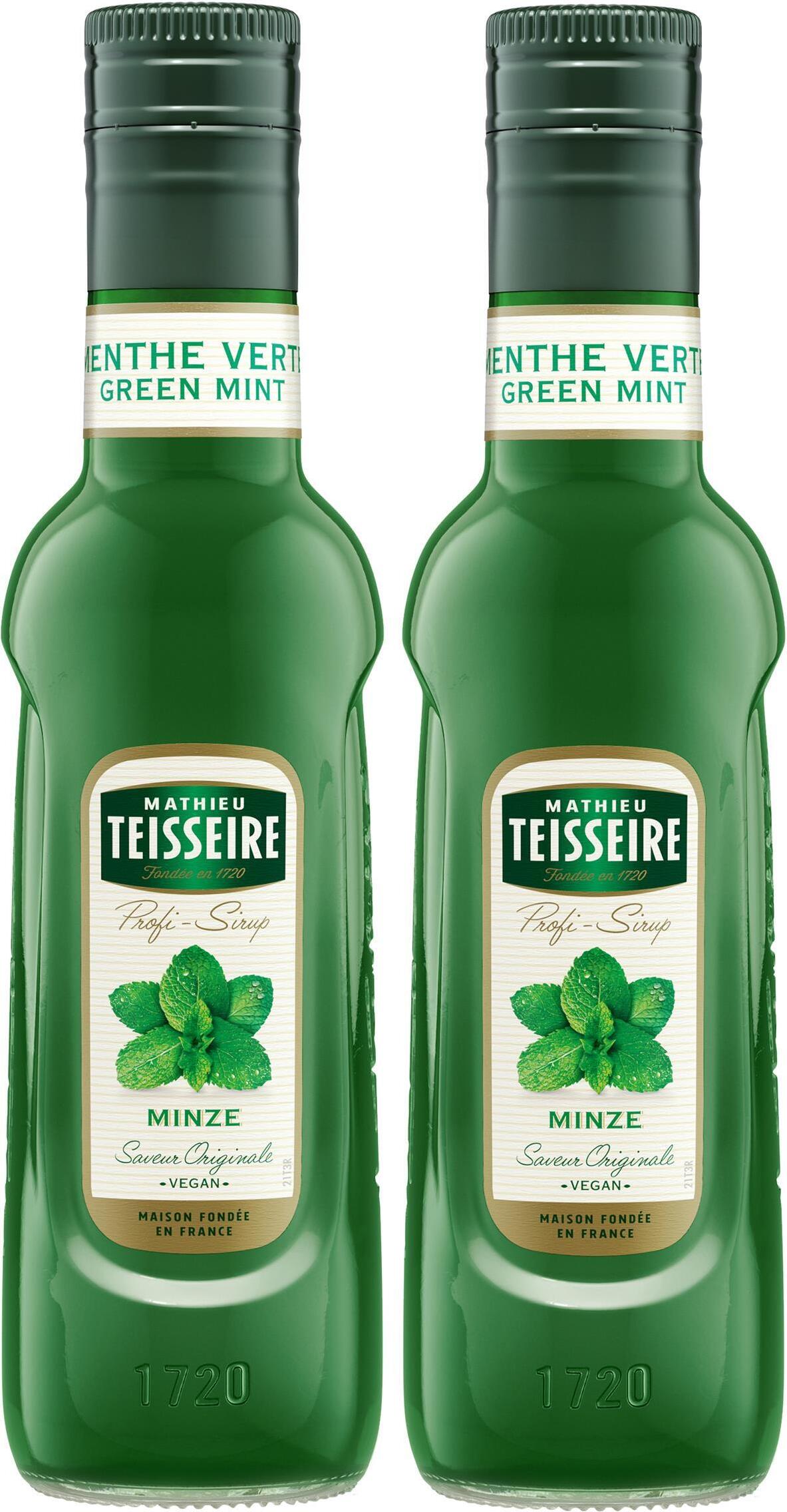 Mathieu Teisseire Getränke-Sirup Pfefferminz 0,25L (2er Pack) 79418