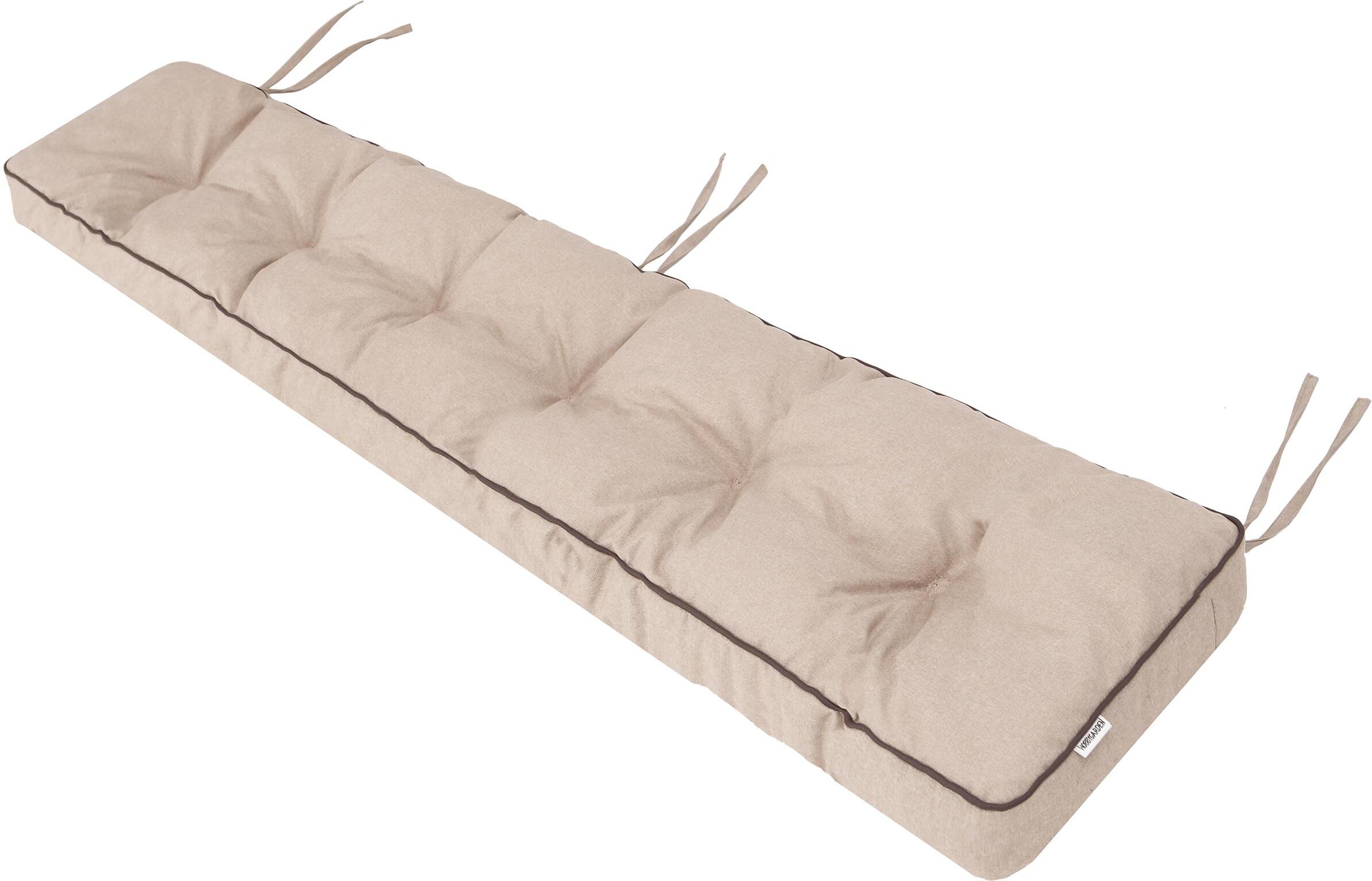 Amanda - Cuscino Per Panchina In Rattan E Giardino - Impermeabile, Con Corde Laterali - copertina