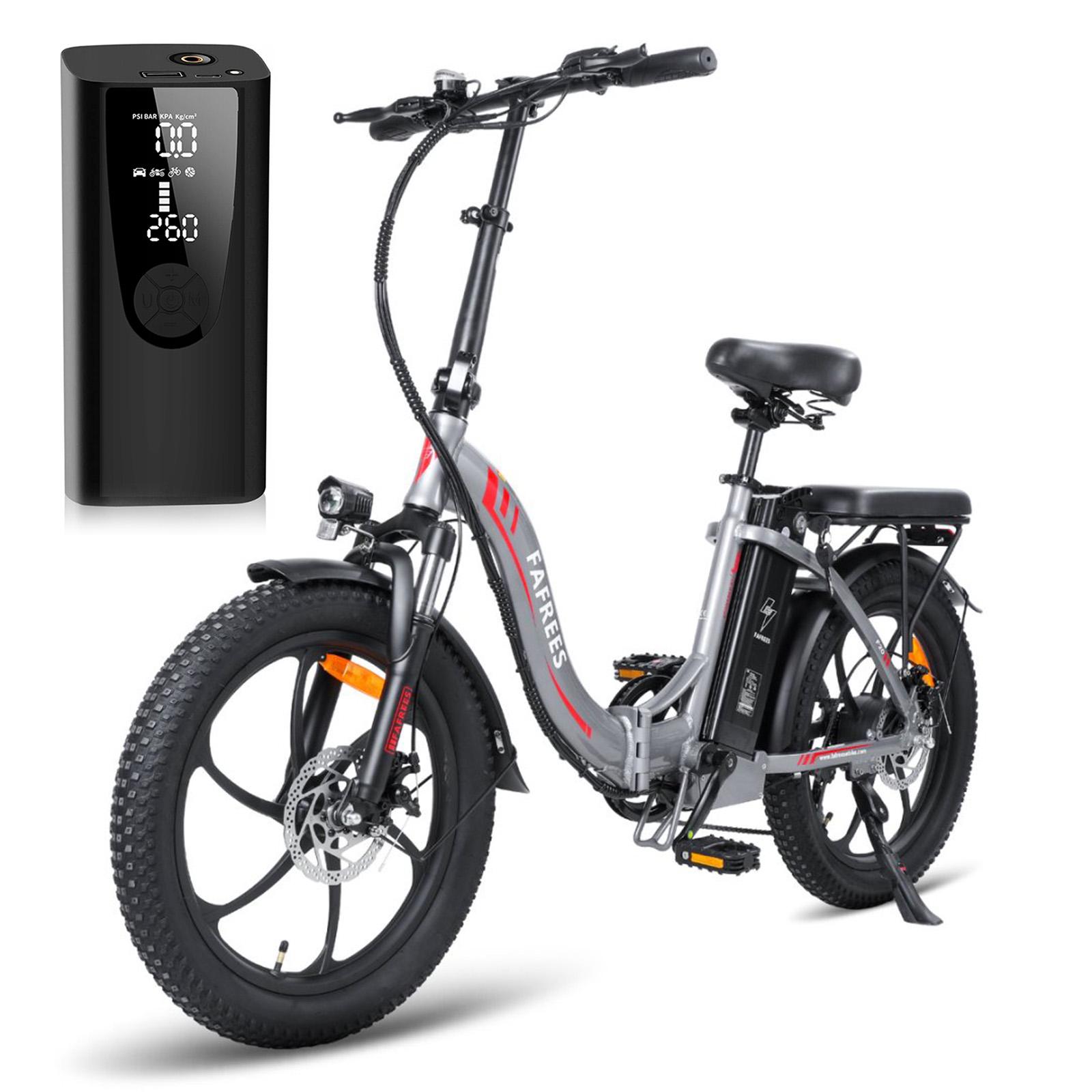 HDeye E-Bike Klapprad, 20 Zoll, Elektrofahrrad mit 720 Wh Akku, 75-90 km Reichweite, 250 W Motor, IP54 & Federung, faltbar, LCD Display, 3 Fahrmodi, F20+
