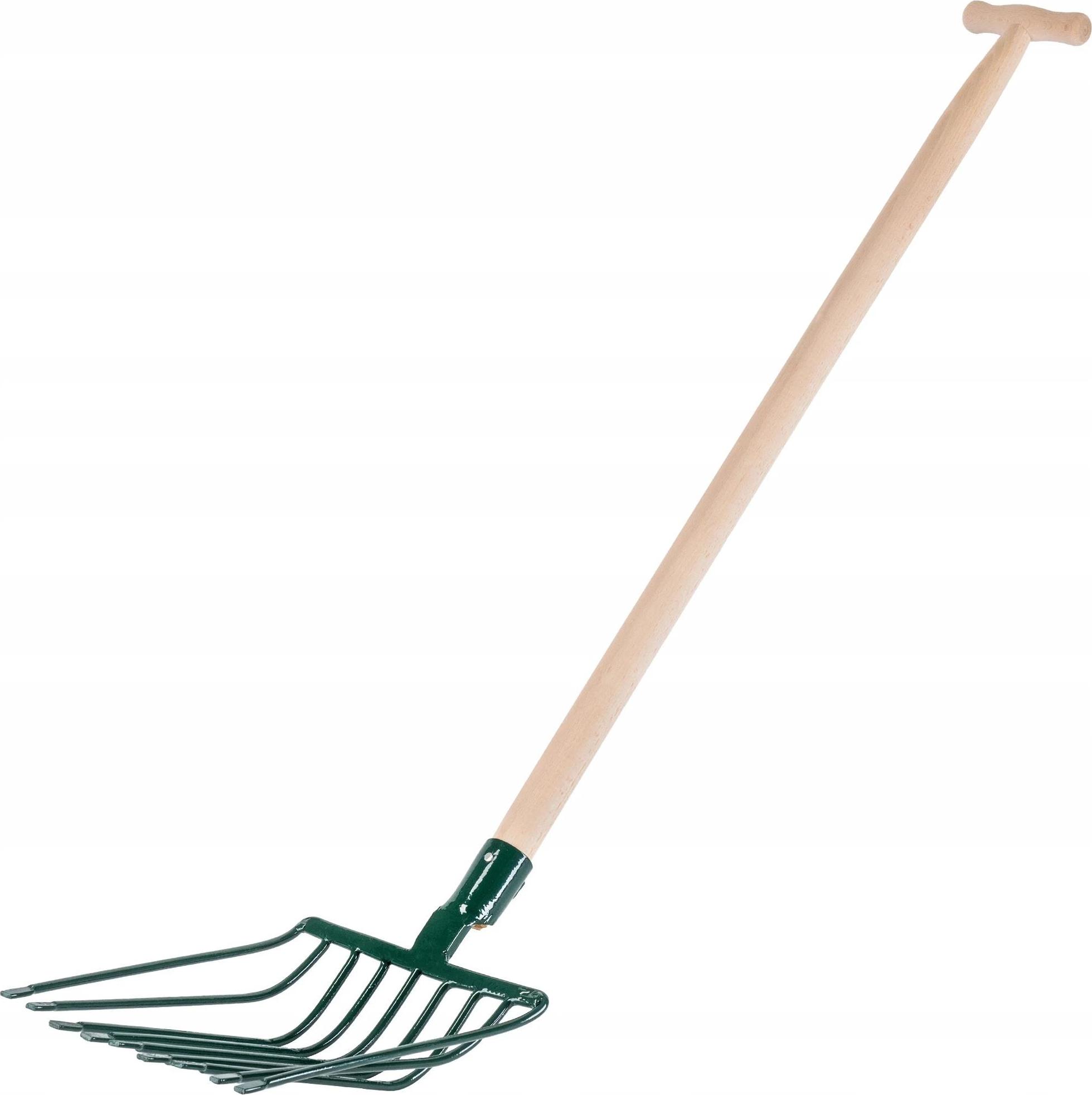 StarTech Steingabel - Gartengabel - 9 Zinken - Metall - Länge 131 cm