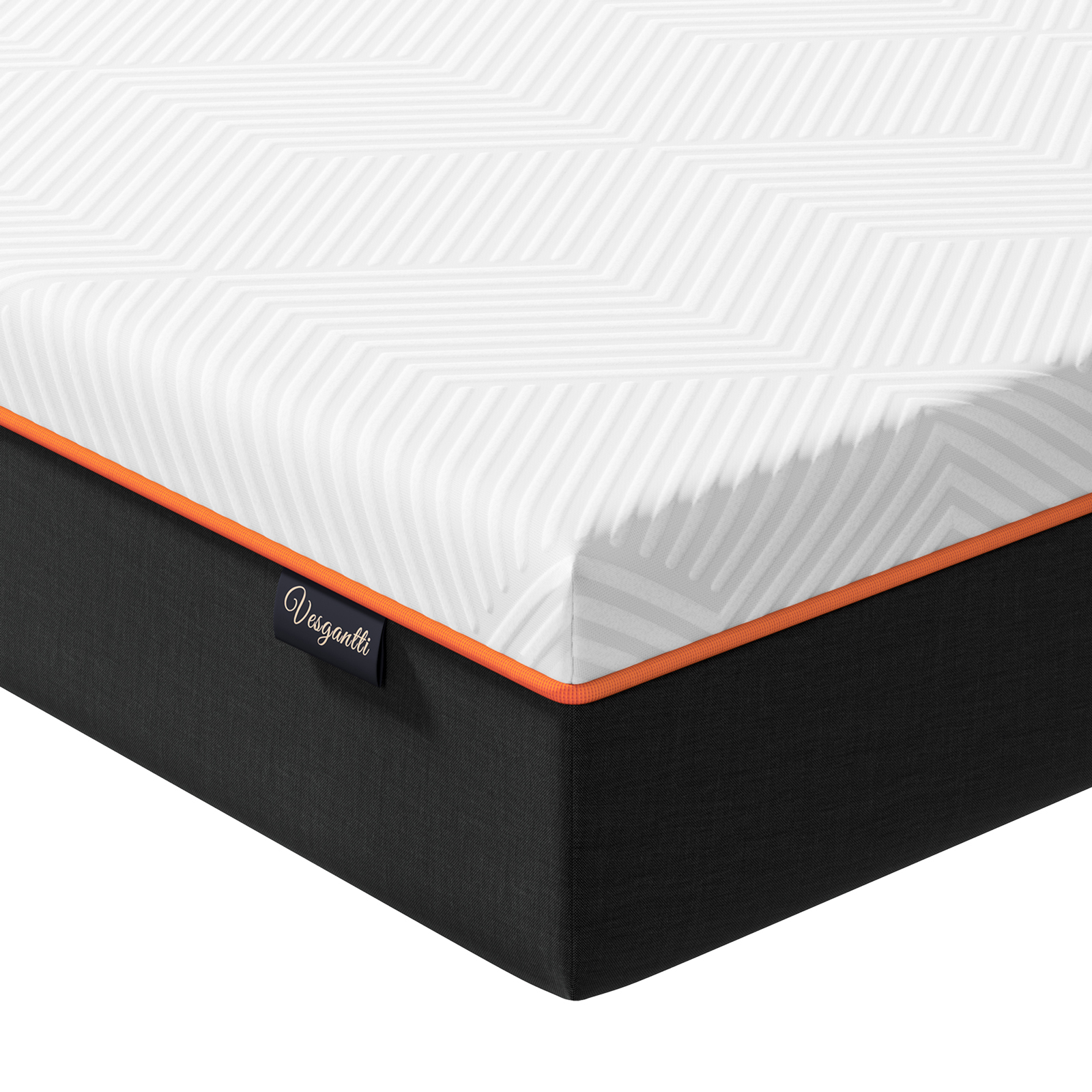 Vesgantti Kaltschaummatratze 90 x 200cm, 16cm hoch, ergonomische Matratze 7-Zonen, mit atmungsaktiver Bezug, H2 & H3, weiß JJC0185BAE
