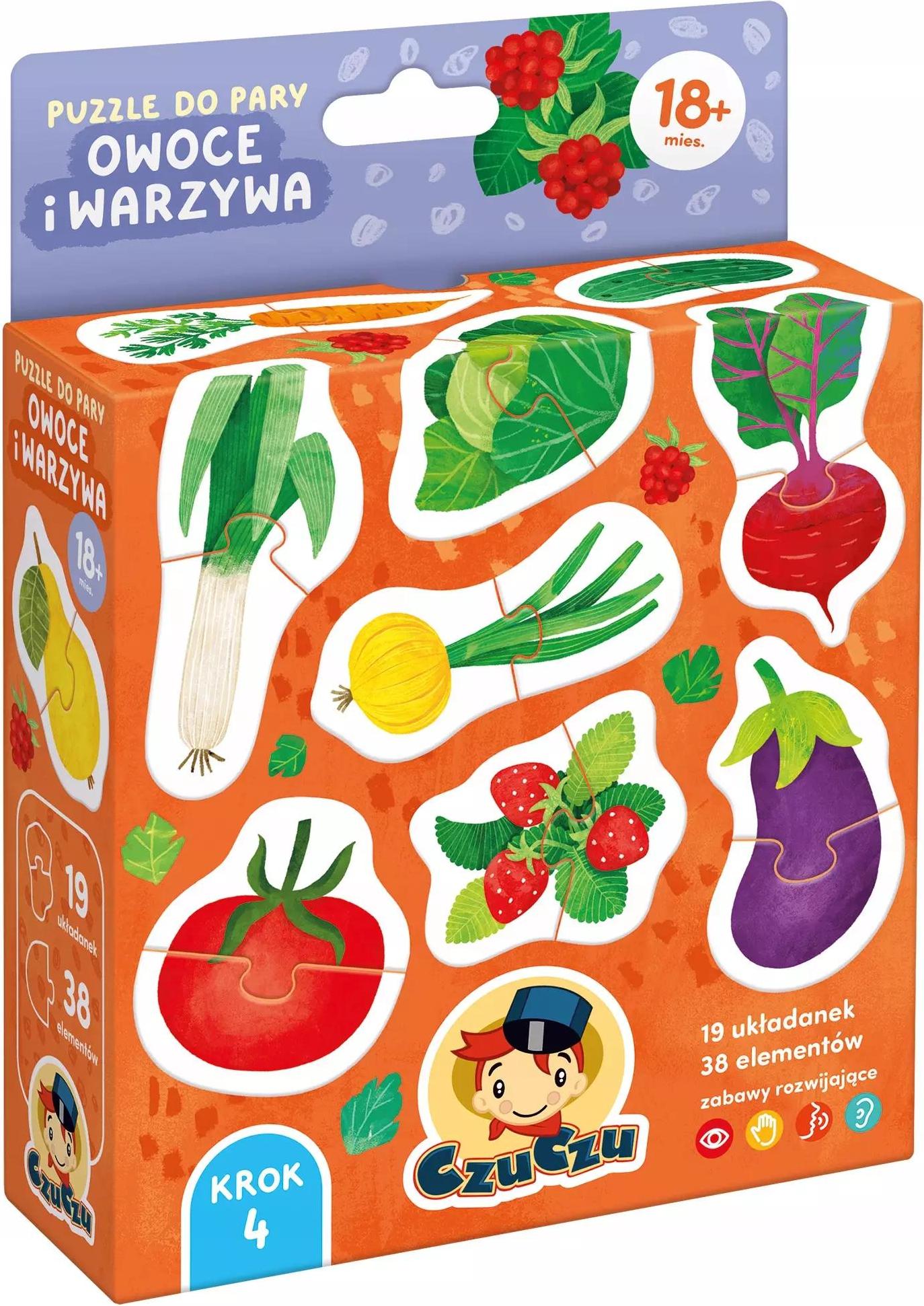 CzuCzu-Paarungsrätsel. Obst und Gemüse . 18 Monate +