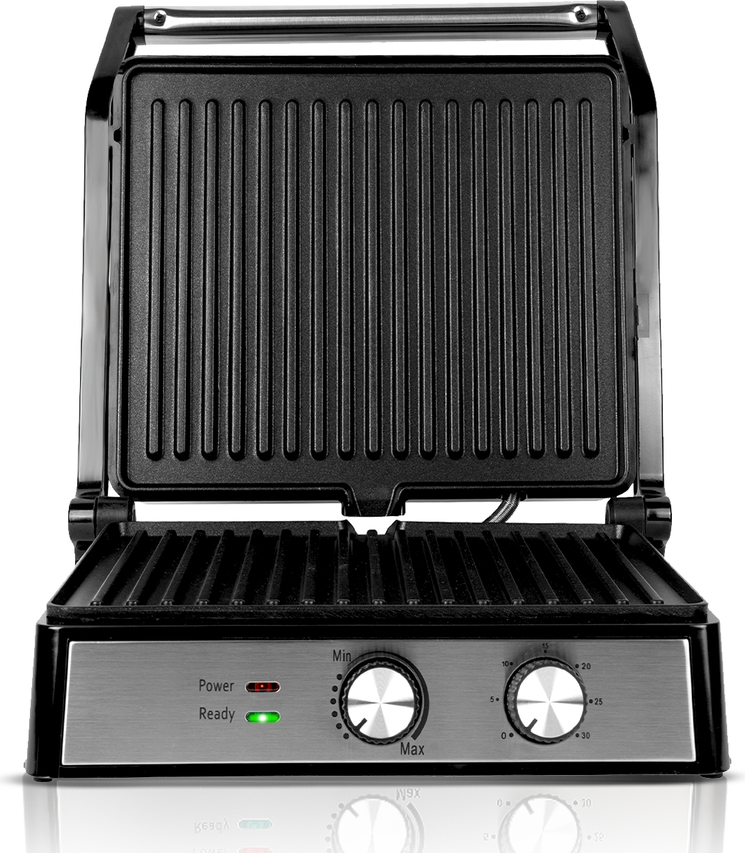 Elektrický gril MalTec | Stolný elektrický gril/BBQ | Kontaktný gril | Grilovacia plocha 1392 cm² | Termostat