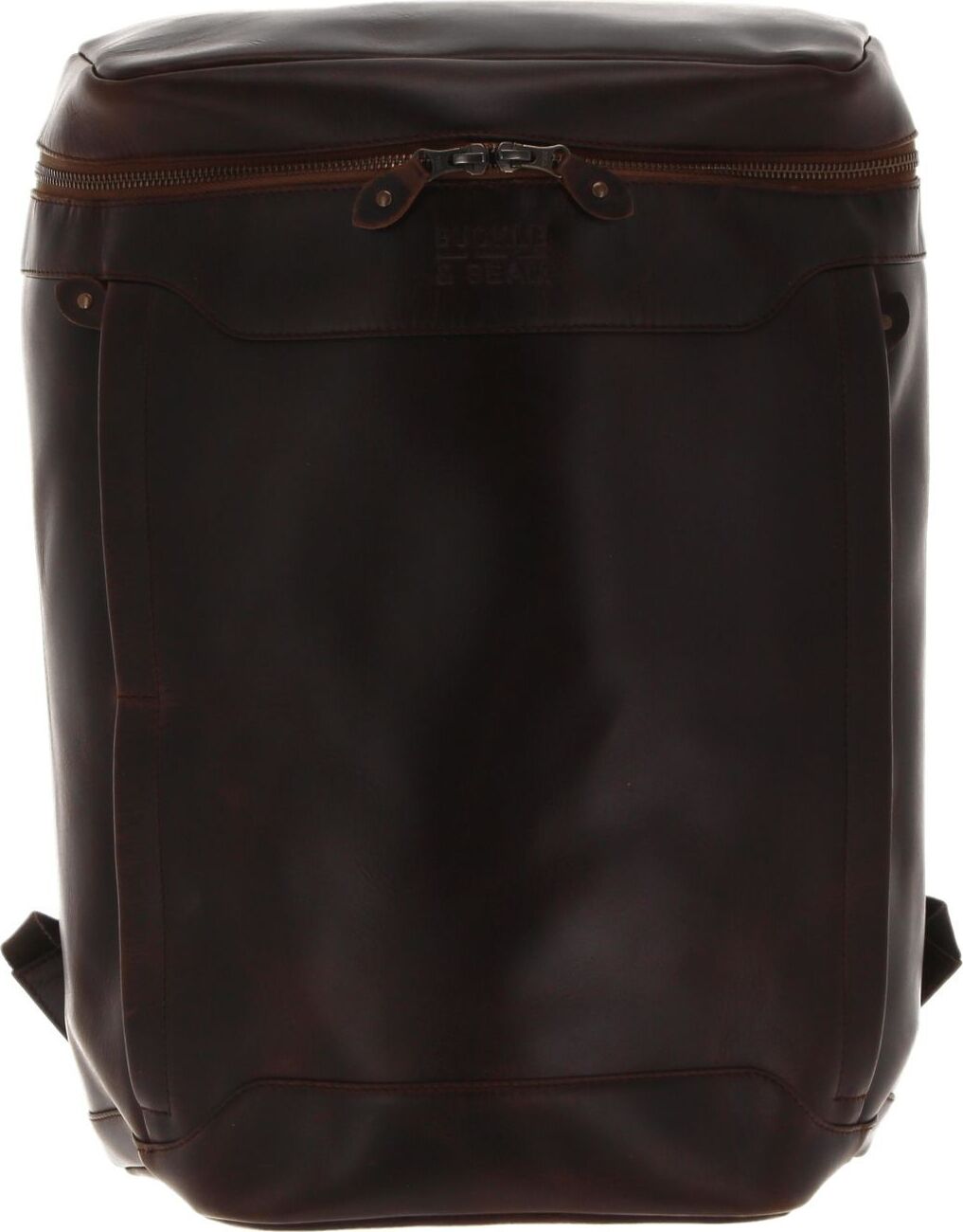 Buckle up Buckle & Seam Leder Rucksack Siwa - Braun / Blau