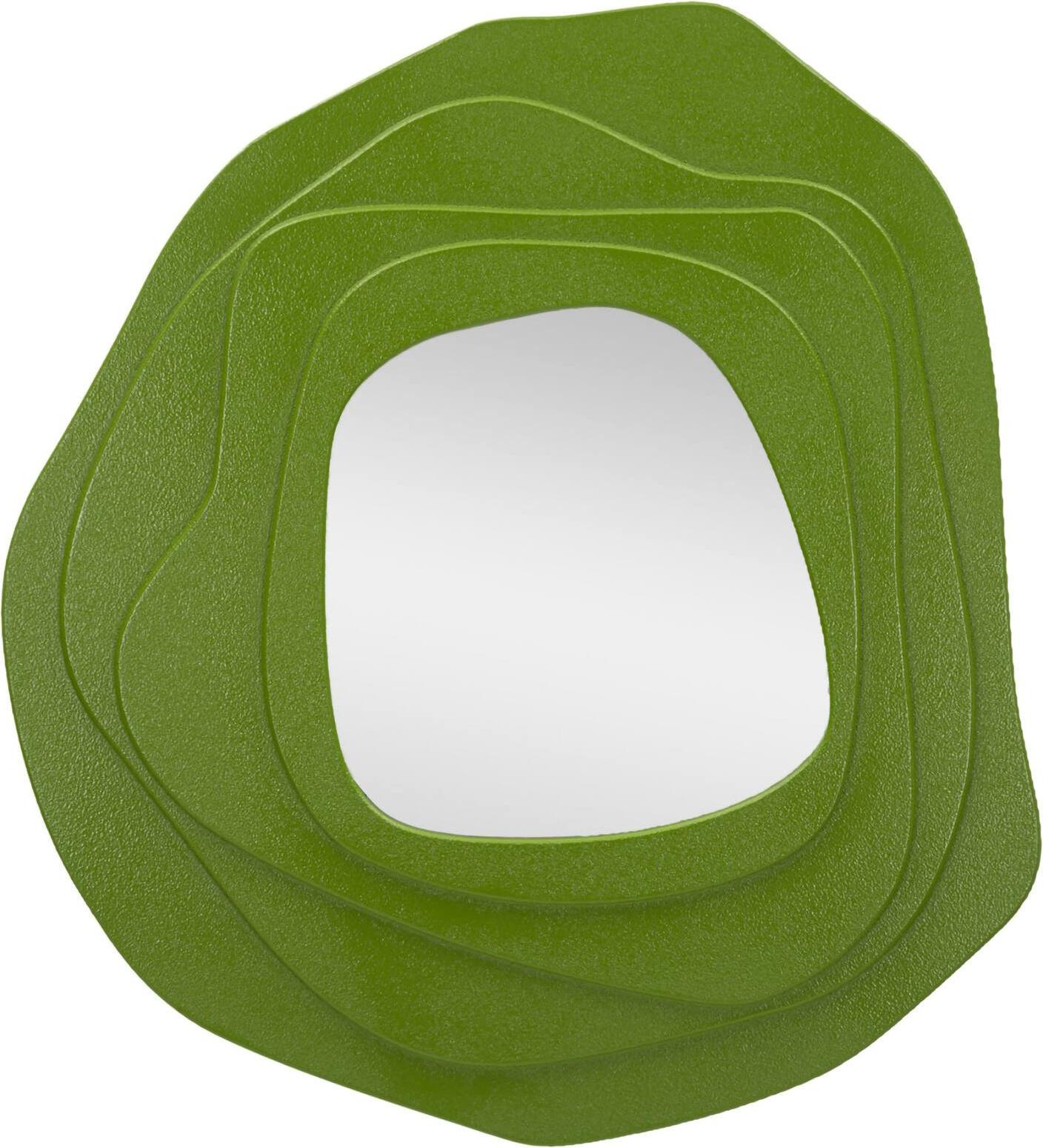 Dmora Brennero, Specchio Materiale Struttura in Vetro, 90x97h cm Verde