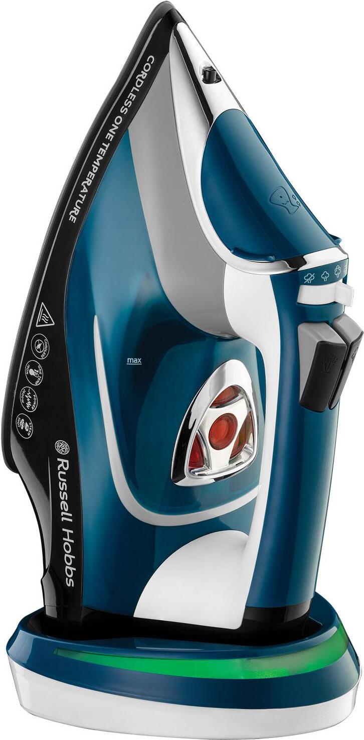 Russell Hobbs Russel Hobbs Bügeleisen Dampfbügeleisen 2.600 Watt kabellos blau schwarz 26020-56