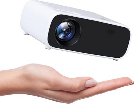 Mini projektor, 18000 lumenov Bluetooth podporuje 1080p, 5G WiFi LCD domáce kino Prenosný kompatibilný so systémom iOS/Android/Laptop/HDMI/PC/TV -Stick/USB (čierny)