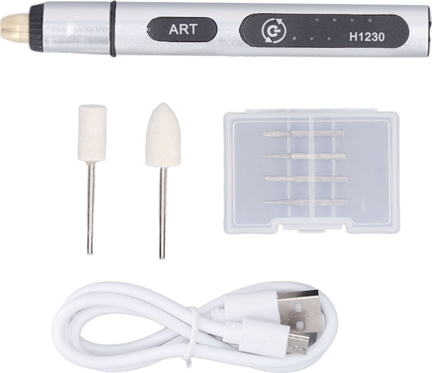 Cocosity Mini-Schleifstift,Mini-Akku-Schleifgerät,Elektro-Schleifstift,Rotations-Schleifstift,3-Geschwindigkeiten-Schleifstift,Wiederaufladbarer-Schleifstift