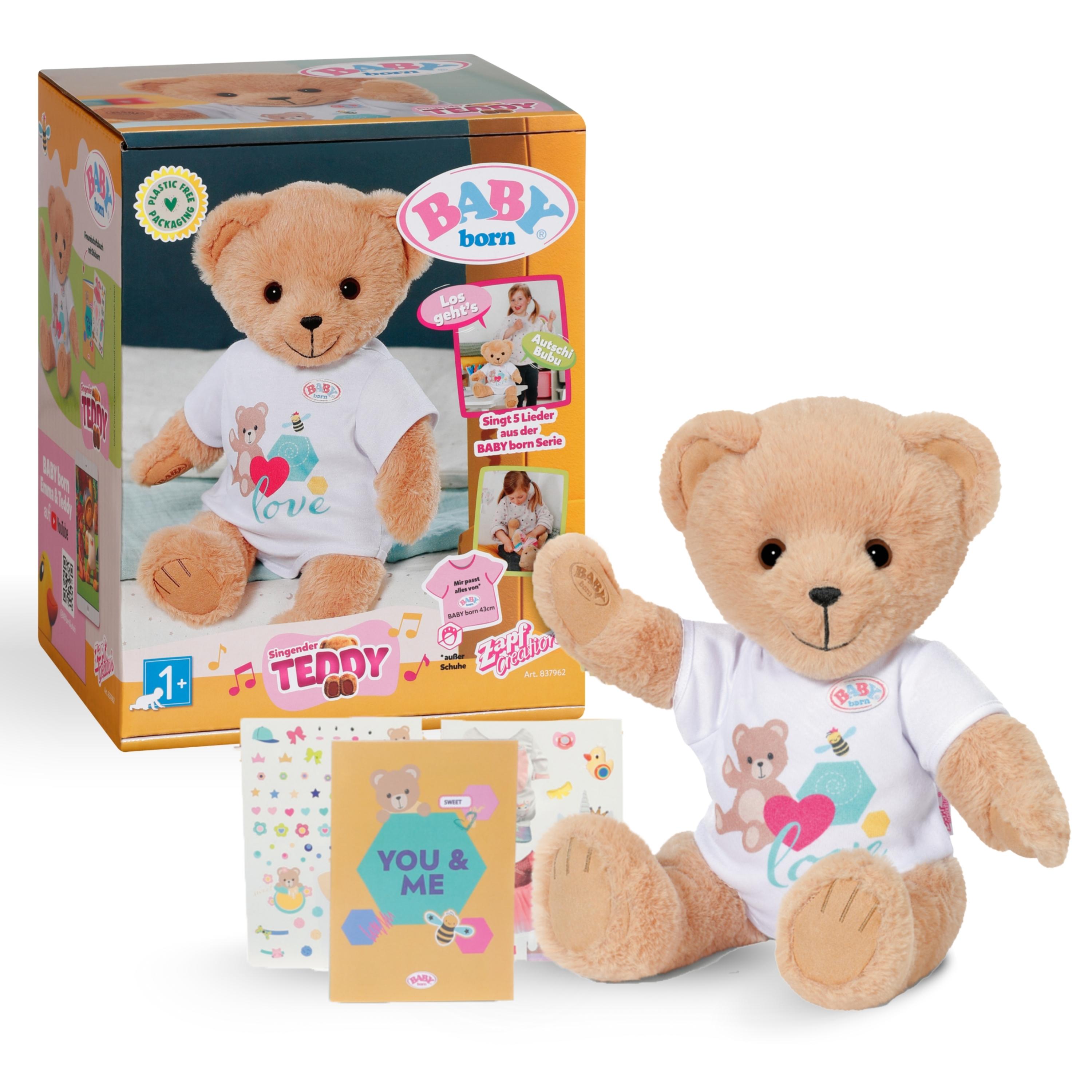 BABY born Singender Teddy für Kinder ab 2 Jahren, singt 5 Lieder aus der Serie 837962