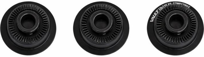 Race Face Vault End Cap Endkappen Kit 10x135 QR, schwarz - präzise Umrüstlösu...