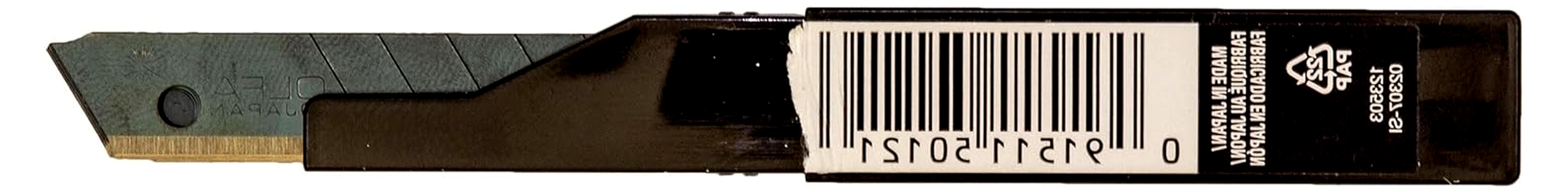 Markenlos Etui mit 10 scharfen 9 mm Klingen für Standardmodelle