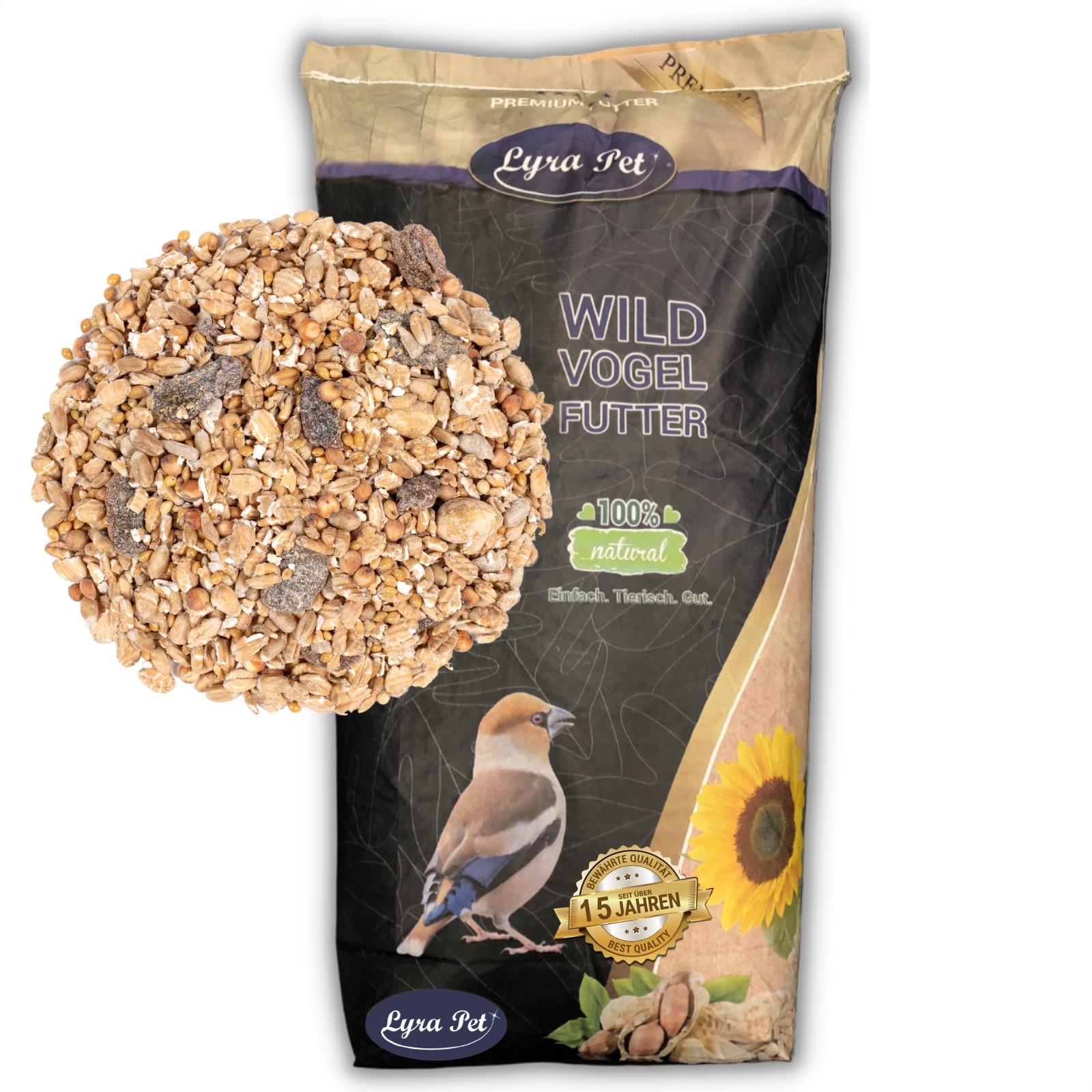 20 kg Fettfutter Ganzjahresfutter Vogelfutter Streufutter Lyra Pet® Neue Ernte V1-01618-008