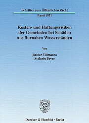 Sonstige Verlage Tillmanns: Kosten- und Haftungsrisiken d. Gemeinden