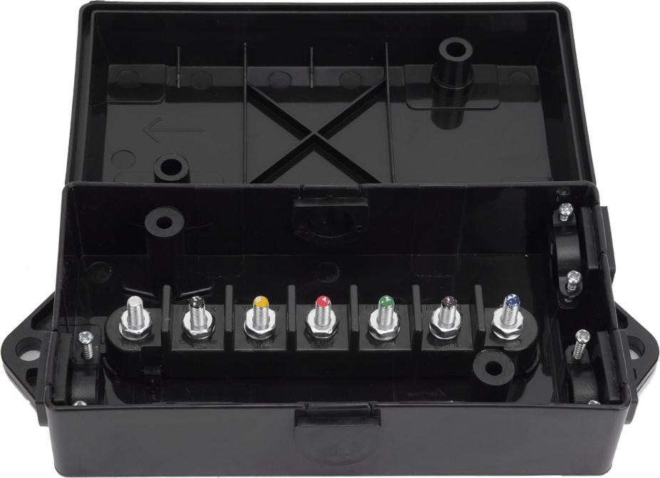 Cocosity US 7 Way Trailer Wiring Junction Box Waterproof Wire Cord Junction Box
