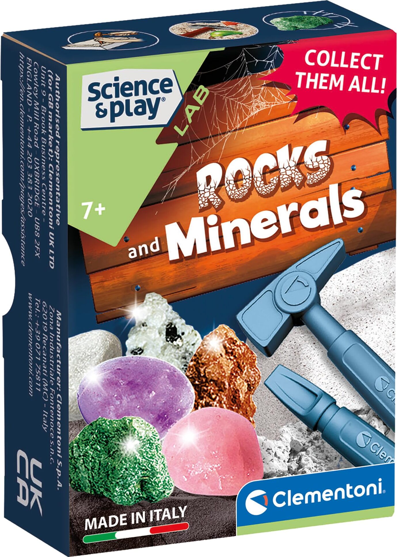 CLEMENTONI Science&Play Geologisches Miniset: Gesteine und Mineralien