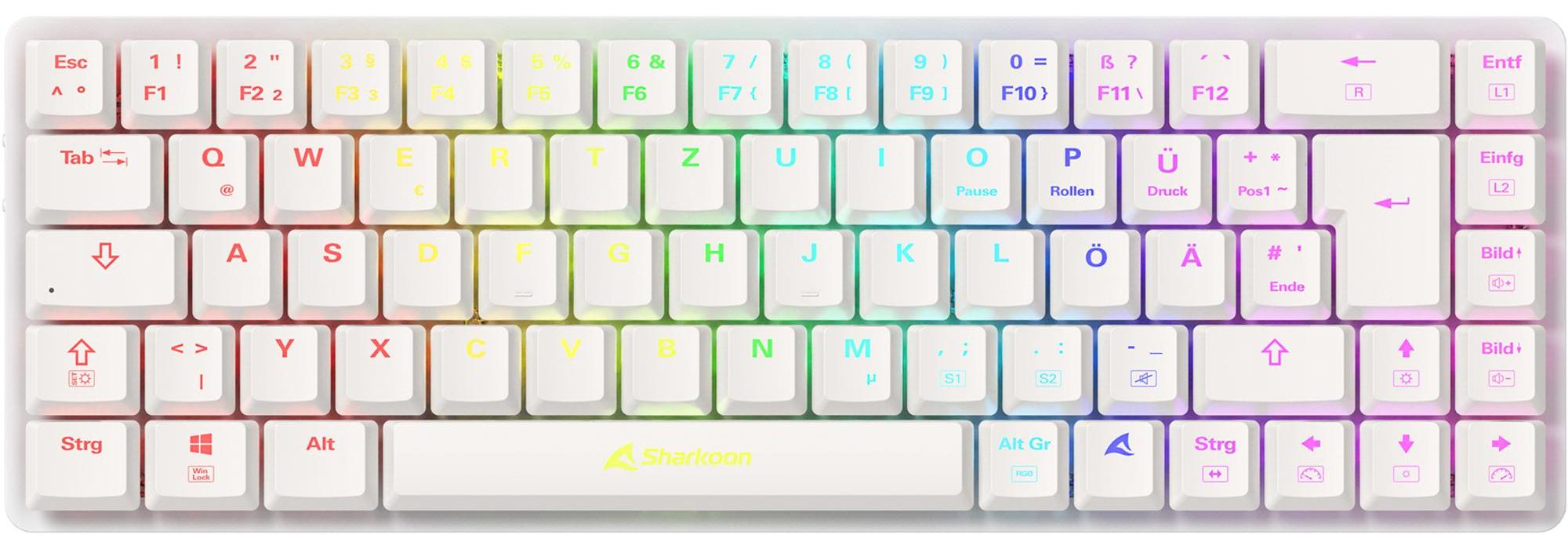 Sharkoon PureWriter W65 White Kailh Red DE