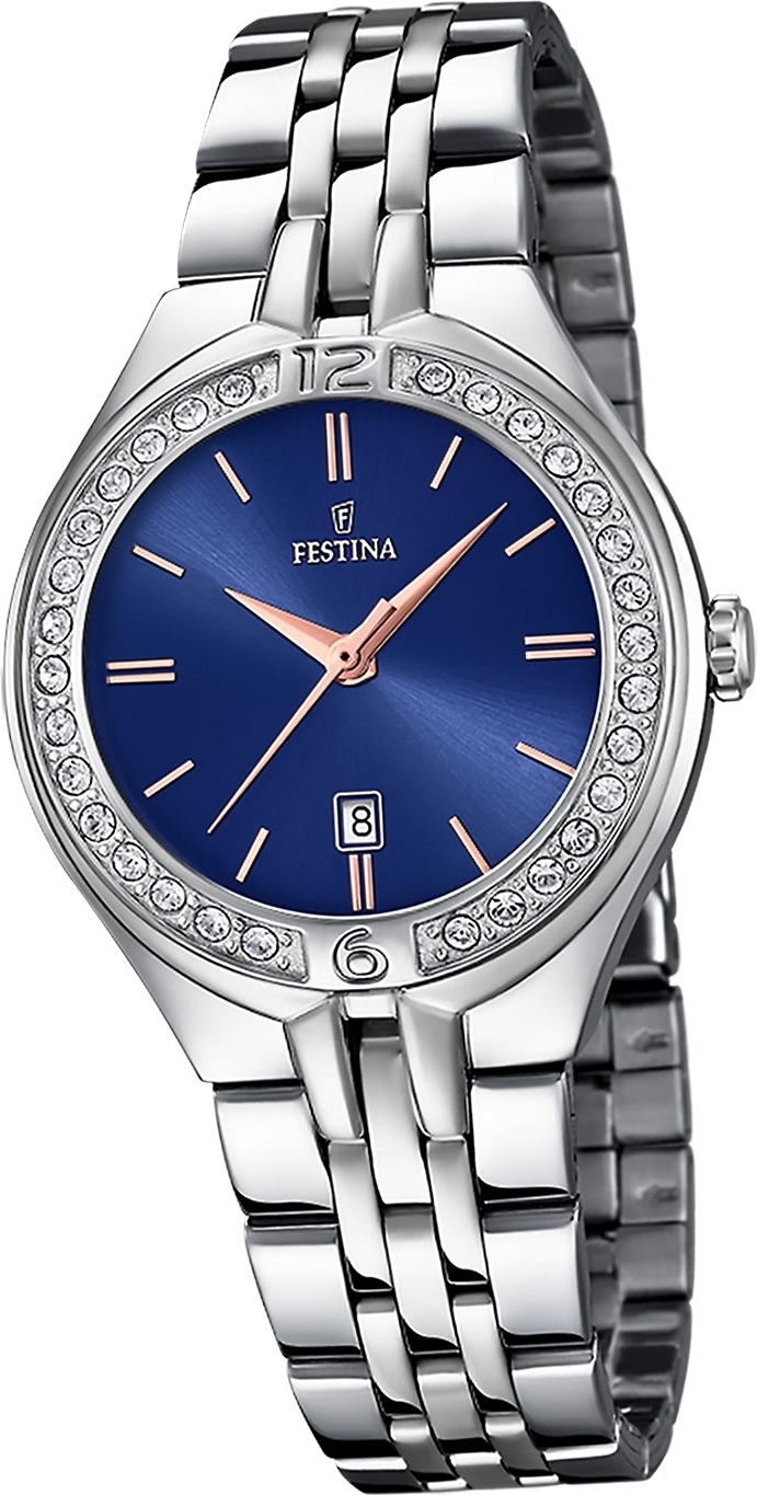 Dámske hodinky Festina z ušľachtilej ocele strieborné Náramkové hodinky Festina Mademoiselle D2UF16867/5
