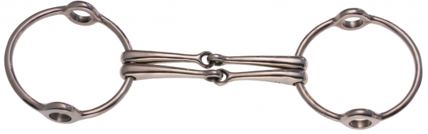 ARBO-INOX® Gebisse Polo Gebiss Aufzieh Doppel Trense 13,5cm ARBO-INOX