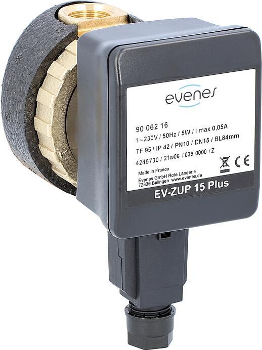 evenes Zirkulationspumpe EV-ZUP 15 Plus 84mm Brauchwasserpumpe Trinkwasserpumpe : EV-ZUP-ohne