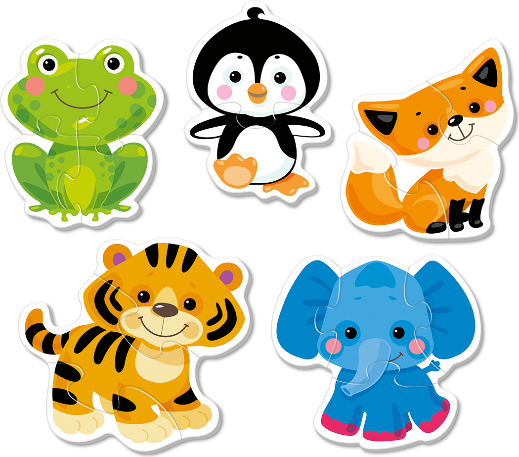 Montessori® Gliederungsrätsel -Tiere Lernspielzeug Jungen, Mädchen