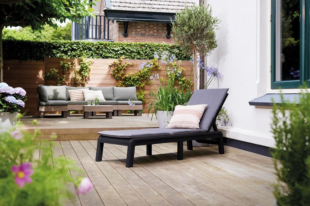 Keter Mallorca grafitové s polstrom