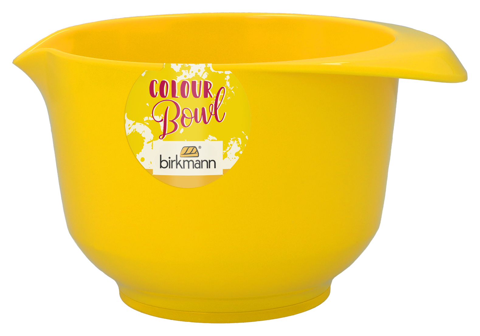 RBV Birkmann IRKMANN Rühr- und Servierschüssel, 0,75 Liter, gelb, aus Melamin, standfest, kratzfest, BPA-frei, 70 708747