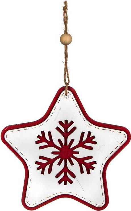 Home Decor WOHNKULTUR Stern zum aufhängen 15 x 15 x 0,8 cm, white